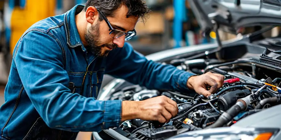 Замена фильтра топливного Митсубиси Автопогрузчик