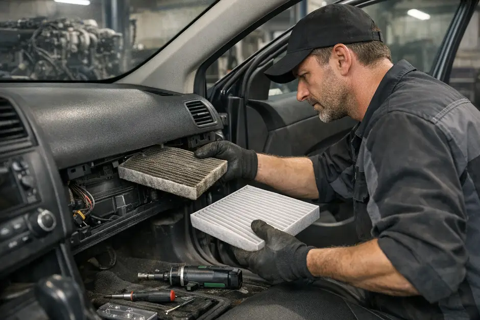 Замена фильтра салона