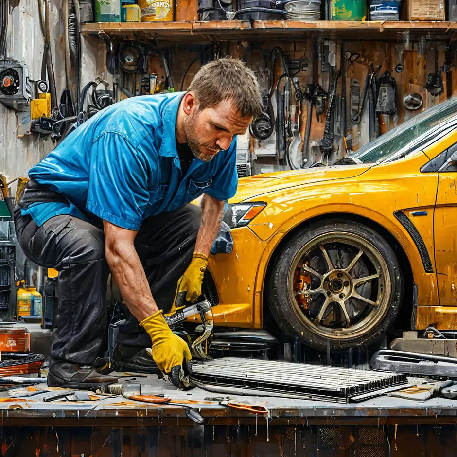 Замена фильтра салона Митсубиси Лансер