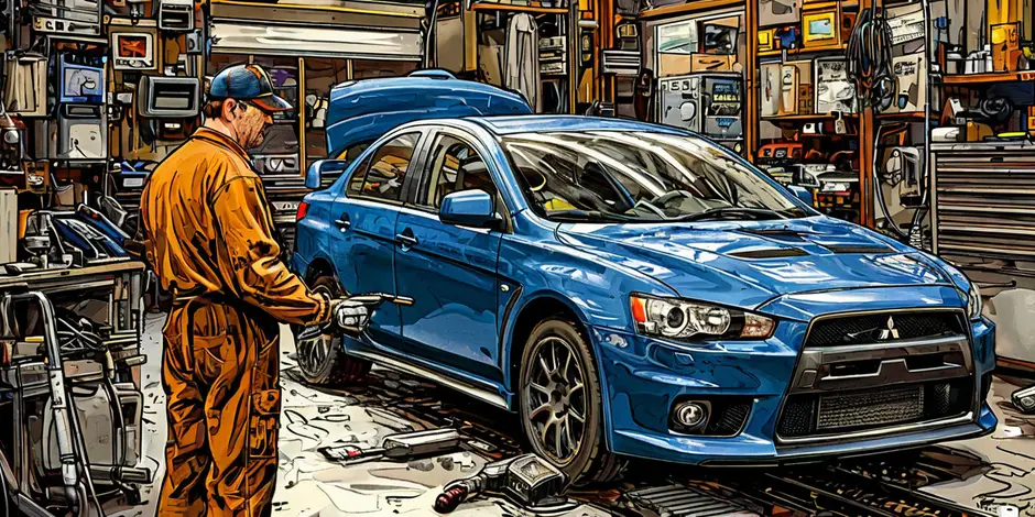 Диагностика инструментальная Митсубиси Автопогрузчик